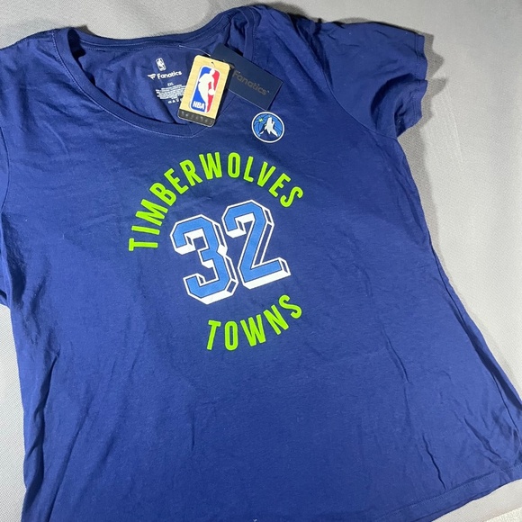 New Towns Minnesota Timberwolves Karl Anthony NBA Basketball #32 Woman’s 2X NWT - Picture 5 of 7